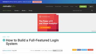 How to Build a Full-Featured Login System