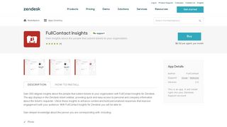 FullContact Insights App Integration with Zendesk Support