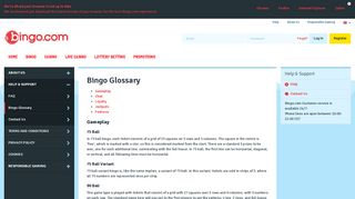 Discover bingo lingo with our Bingo Glossary - Bingo.com