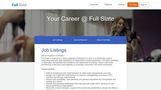 Careers at Full Slate