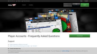 Support - Frequently Ask Questions - Full Tilt Poker