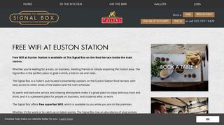 Free Wifi at Euston Station - The Signal Box