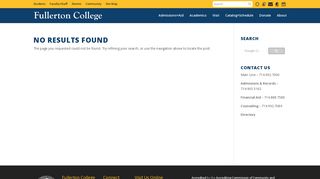 Fullerton College - Online Services |