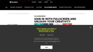 Sign In with Fullscreen and unleash your creativity | Fullscreen