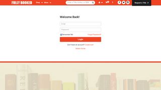 Login - Fully Booked Online