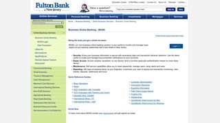 Business Online Banking - BOSS - Fulton Bank of New Jersey