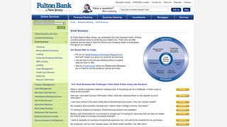 Small Business Banking at Fulton Bank of New Jersey