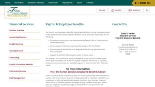 Payroll and Employee Benefits - Fulton County Schools