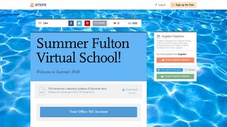 Summer Fulton Virtual School! | Smore Newsletters for Education