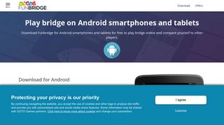 Download the Funbridge app for Android smartphones and tablets