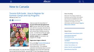 Toronto FUN Guide - How to Register for Summer Camps and City ...
