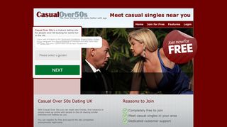 Casual Over 50s Dating | Casual 50s Singles | Free Membership ...