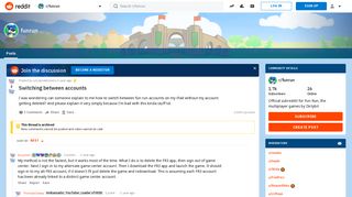 Switching between accounts : funrun - Reddit