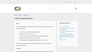 I can't access my account – Dirtybit