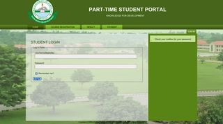 Log in - Student portal - Federal University of Agriculture, Abeokuta