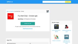 Fun Bet Club - Cricket Apk Download latest version 2.0- com.funbetclub