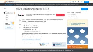 How to calculate function points - Stack Overflow
