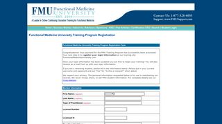 Functional Medicine University Training Program Registration