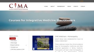 Courses - CIMA - Canadian Integrative Medicine Association
