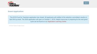 Applications - Fund For Teachers