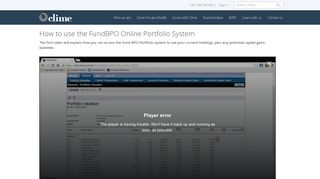 How to use the FundBPO Online Portfolio System -