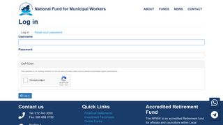 Log in | National Fund for Municipal Workers