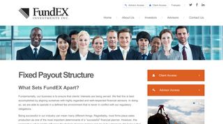 FundEX Investments Inc. / Fixed Payout Structure
