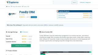 Fundly CRM Reviews and Pricing - 2019 - Capterra