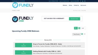 Fundly Events | Fundly CRM