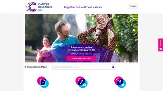 Home | Cancer Research UK Giving Pages