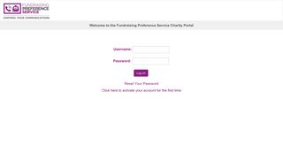FPS Charity Portal - Fundraising Preference Service