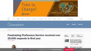 Fundraising Preference Service received over 19,000 requests in first ...