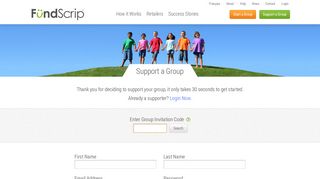 Support a Group - FundScrip
