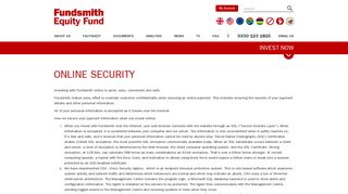 Online Security - Fundsmith