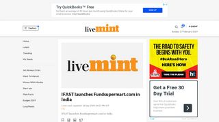 IFAST launches Fundsupermart.com in India - Livemint