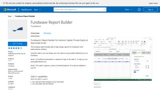 Fundwave Report Builder - Microsoft AppSource