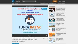 FundzBazar - Best Online Mutual Fund Investment Platform - SlideShare