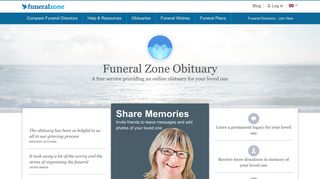 Online Obituaries - Funeral Zone