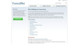 FuneralNet: Custom Funeral Home Website Design - Site Editing in ...