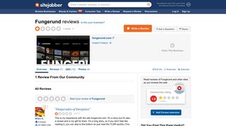 Fungerund Reviews - 1 Review of Fungerund.com | Sitejabber