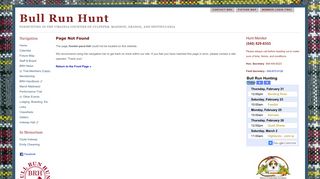 Bull Run Hunt - Fall FUN Hunter Pace