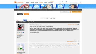 Crunchyroll - Forum - Is FUNIMATION worth getting?
