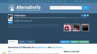 FUNimation Alternatives and Similar Apps and Websites ...