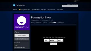 FunimationNow on PS4 | Official PlayStation™Store UK