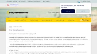 Travel Agent Affiliate Programs - Funjet Vacations