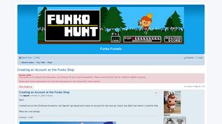 Creating an Account at the Funko Shop - Funko Funatic
