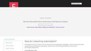 How do I cancel my subscription? – funmanger - Zendesk