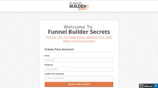 Funnel Builder Secrets - Login