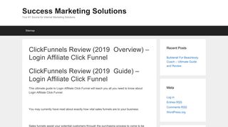 ClickFunnels Review (2019 Overview) – Login Affiliate Click Funnel ...