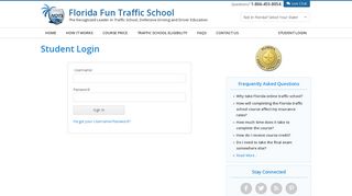 Log in to your account - Florida Fun Traffic School